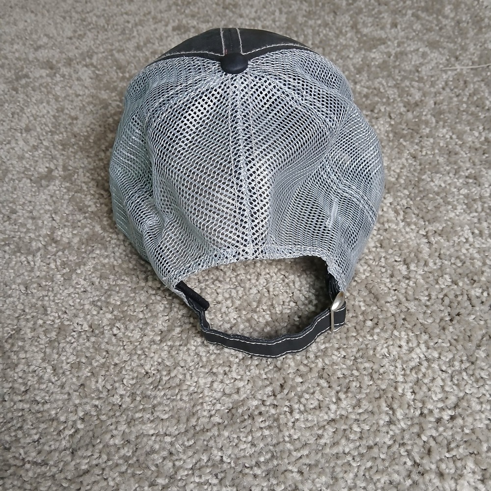Justin Boots Trucker Hat Gray Mesh Back Adjustable Snapback Baseball Cap - Picture 5 of 9